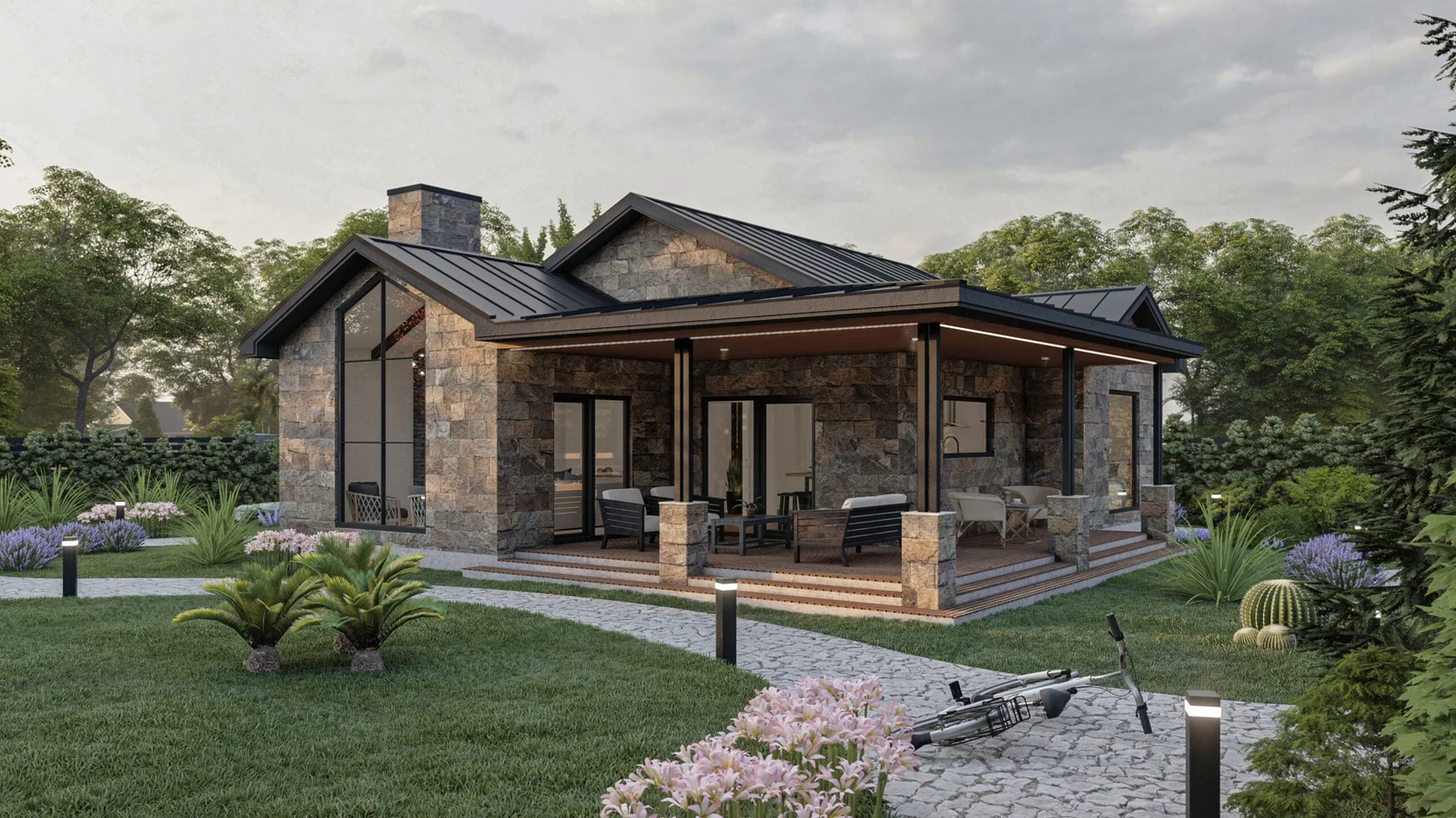Tek Katlı Çelik Villa – 128 m2